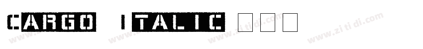 Cargo Italic字体转换